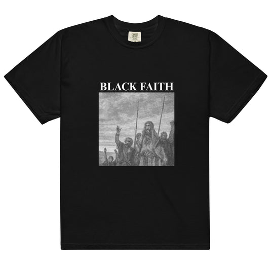Black Faith Witness Tee (White Logo)